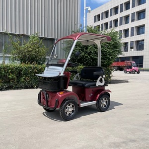 Voiturette <span class=keywords><strong>de</strong></span> golf électrique <span class=keywords><strong>de</strong></span> luxe 2 places 4 roues 60V 800W avec jantes en alliage, contrôleur 15 tubes et toit ouvrant pour villas <span class=keywords><strong>de</strong></span> plage, centres <span class=keywords><strong>de</strong></span> golf et navettes - Product Image 4