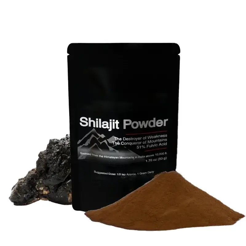 Shilajit Poeder Plant Afgeleide Fulvic Mineralen Voor Metabolisme En Immuunsysteem Ondersteunen Goed Voor Spierherstel Zenuwstelsel