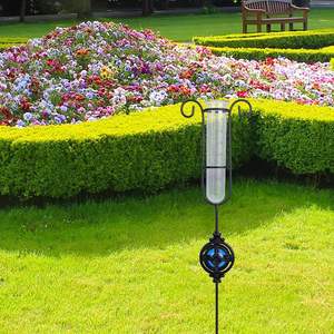 लोहे के पशु थीम पर्यावरण के अनुकूल फ्रीस्टैंडिंग गेश बॉल सजावटी बारिश गेज आउटडोर गार्डन गहने के लिए अनुकूलित रंग आकार - Product Image 1