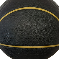 Ballon de basketball WELLMAN taille 7, noir et or, en cuir PU, chambre à air en caoutchouc naturel, durable, flexible, pour entraînement sportif en intérieur, avec logo personnalisé