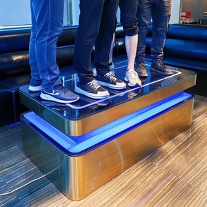 Mesa de Centro KTV con Logotipo Personalizado, Mesa de Vidrio Templado con Iluminación LED para Discoteca - Product Image 6