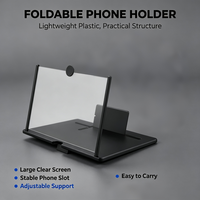 Support de téléphone portable universel étanche et flexible avec amplificateur d'écran, loupe HD portable et agrandisseur vidéo de bureau