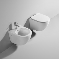 Réservoir de toilette en acier inoxydable, salle de bain au mur, style cigarette dissimulé