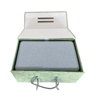 Boîte cadeau en carton pliable de grande taille avec poignées, personnalisée, pour cosmétiques