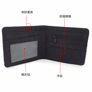 2 estilos Anime monedero tarjeta bolsa <span class=keywords><strong>Manga</strong></span> japonesa <span class=keywords><strong>NANA</strong></span> Cosplay Anime PU carteras plegable cartera para hombres mujeres - Product Image 3