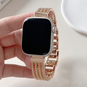 <span class=keywords><strong>Correa</strong></span> de pulsera de Metal a rayas de lujo para <span class=keywords><strong>Apple</strong></span> <span class=keywords><strong>Watch</strong></span> Band 38 <span class=keywords><strong>40</strong></span> 41 42 44 45 49 <span class=keywords><strong>Mm</strong></span> para Iwatch Ultra 2 <span class=keywords><strong>Se</strong></span> 9 8 7 6 5 <span class=keywords><strong>Correa</strong></span> - Product Image 4