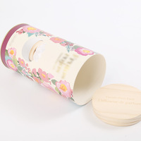 Boîte de rangement artisanale créative avec motif floral imprimé et estampage à chaud, pour thé parfumé et épices, idéale pour l'emballage cadeau ou le rangement, par Sweet Garden Aromatherapy.