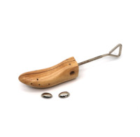 Embauchoir pour chaussures à talon haut en métal, 1 voie, écarteur de chaussures, en bois de hêtre poli, lot de pièces, SS01G