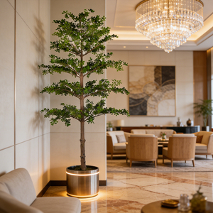 Árbol Artificial <span class=keywords><strong>de</strong></span> Terminalia, Árbol Tropical <span class=keywords><strong>de</strong></span> <span class=keywords><strong>Almendro</strong></span>, Planta Artificial Alta para Interiores, Sin Mantenimiento, para Decoración <span class=keywords><strong>de</strong></span> Vestíbulos <span class=keywords><strong>de</strong></span> Hoteles, Oficinas y Espacios Comerciales - Product Image 1