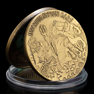 Moneta da regalo commemorativa <span class=keywords><strong>Imperium</strong></span> Neptuni Regis omaggio con tema personalizzato della marina USA - Product Image 3