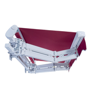Store banne rétractable électrique grande taille robuste pour extérieur, télécommandée, imperméable et pare-soleil