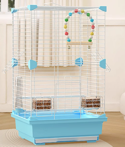 Villa de luxe perroquet Cage à <span class=keywords><strong>oiseaux</strong></span> pliante Cages à <span class=keywords><strong>oiseaux</strong></span> <span class=keywords><strong>en</strong></span> métal élevage petite Cage d'élevage d'<span class=keywords><strong>oiseaux</strong></span> pour extérieur intérieur - Product Image 3