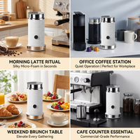Mousseur à lait automatique professionnel Kingze, chaud et froid, à suspension magnétique, pour café, bureau, hôtel