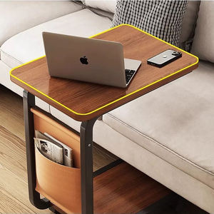 Tavolino Moderno a C Angolare per Soggiorno, Sala da Pranzo e Comodino, da Inserire Sotto il Divano con Ruote - Product Image 4