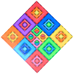 Magplayer Portal Pack 15 7.5 3.75 Piastrelle Magnetiche a Incastro per Bambini, Giocattoli Magnetici, Blocchi da Costruzione Colorati, Regalo Portal, Grandi Piastrelle - Product Image 4