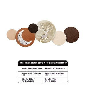 Настраиваемый черный 3D песчаник Тихий ветер мульти звеньевая планета резной декоративный диван фон абстрактный металлический холст - Product Image 4