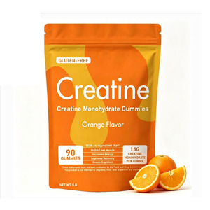 Creatina Monohidrato en Polvo para Hombres y Mujeres, Creatina Monohidrato Sin Azúcar, Sabor Naranja - Product Image 1