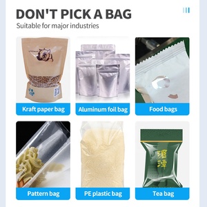 เครื่องซีลปากถุงแบบแนวตั้งสำหรับบรรจุภัณฑ์แบบ Doypack ขนาด 10-1500 กรัม สำหรับซีลถุงบรรจุธัญพืช เครื่องปรุง แป้ง เมล็ดพืช สมุนไพร ฟอยล์  ขายส่ง - Product Image 3