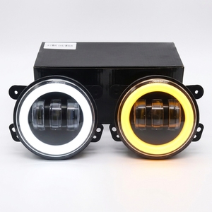 Luz Antiniebla LED Redonda de 4 Pulgadas YD 30W, Blanca Ámbar, Doble Halo, <span class=keywords><strong>Señal</strong></span> de Giro, IP65, para Jeep Wrangler JK JL TJ SUV Camioneta - Product Image 1