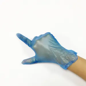 Blue Disposable Vinyl Glovees Powder / Powder Free S/ M /L / XL Heartmed / I-Gloves Brand On Sale