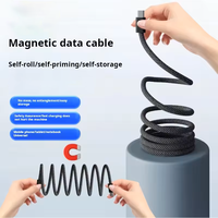 66W Vente en gros en usine Chargeur USB haute qualité Câble de charge rapide magnétique pour Iphone Android