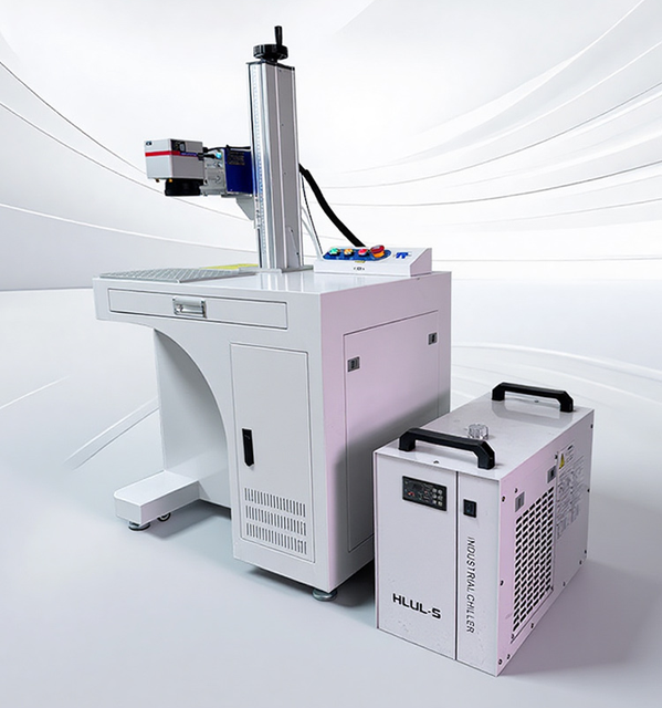 Cabinet Type UV Laser Marking Machine, High Precision Ultraviolet Engraver, Suitable for logo Coding on Metal, Plastic