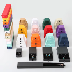Caja de Regalo de Cartón con Logotipo Personalizado para Joyería, Caja Rígida con Cajón Deslizable para Exhibición de Regalos para Niñas - Product Image 1