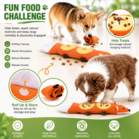 Jouet en peluche interactif et couineur pour chien, motif dessin animé, distributeur de friandises et de nourriture, jeu de cache-cache, jouet d'entraînement IQ pour animaux de compagnie de petite et moyenne taille, vente en gros
