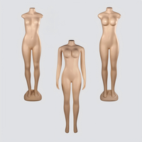 Maniquí de Plástico PE de Cuerpo Completo sin Cabeza, Modelo Femenino con Pechos Grandes, para Exportación y Comercio Exterior, Venta Caliente