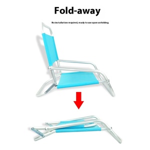 Silla de <span class=keywords><strong>Playa</strong></span> Plegable de Tela Oxford con Tubo de Aluminio de Patas Cortas, Diseño de Ocio al Aire Libre <span class=keywords><strong>para</strong></span> Acampar y Usar en <span class=keywords><strong>la</strong></span> <span class=keywords><strong>Playa</strong></span>, Silla Brasil - Product Image 3