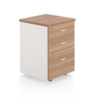 Meuble de rangement mobile moderne à trois tiroirs pour bureau, petit meuble de rangement latéral avec serrure