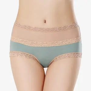 Petite culotte en dentelle respirante pour femmes, culotte en dentelle, confortable, taille haute, doux, de Style Unique, réglable, été