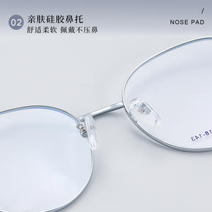 Voss – montures de lunettes ovales en métal, monture complète, lentilles en acrylique, antidérapantes, unisexes, pour étudiants myopes, usage décontracté - Product Image 1