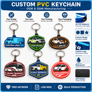 Porte-clés 3D en PVC souple personnalisé pour véhicules, cadeau promotionnel, fabricant OEM ODM - Product Image 4