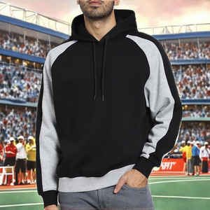 OEM <b>Hoodies</b> Sweatshirts Custom 100% Cotton Heavy GSM <b>Fleece</b> Cropped <b>Zip</b> <b>Hoodies</b> Blank Drop Shoulder Embroidery Autumn - Product Image 2