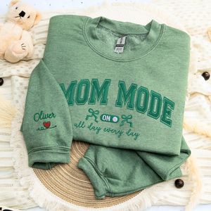 เสื้อสเวตเตอร์หรือเสื้อฮู้ด3D แบบมีลายปักและตราสัญลักษณ์-ของขวัญวันแม่สำหรับคุณแม่ (ฤดูใบไม้ร่วง/ฤดูหนาว) - Product Image 4