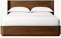 Handgefertigtes Hochwertiges Massivholz-Schlafzimmermöbel Modernes Design Queensize-Bett