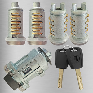 กระบอกล็อครถเฟียต FY163Q7 โลหะผสมสังกะสี 2 ปุ่ม อะไหล่เปลี่ยนล็อคทรงกระบอก - Product Image 3