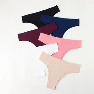 Mutandine da donna senza cuciture perizoma intimo solido slip sportivi traspiranti mutande in raso di seta Lingerie vendita calda Panty T Back