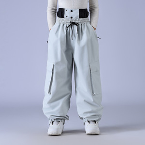Pantalons <span class=keywords><strong>de</strong></span> <span class=keywords><strong>ski</strong></span>/snowboard pour hommes et femmes, hiver, extérieur, coupe-vent, imperméables, chauds, 100% polyester, coupe ample, transfrontalier - Product Image 4