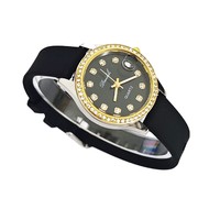 Ensemble de montres pour femmes, coffret cadeau tendance, montre-bracelet à quartz, cadran rond de 30 mm, calendrier, strass, bijoux, vente en gros