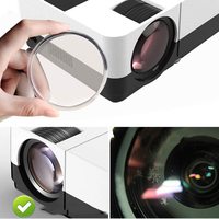 H3 Android Smart Projector 720P Optique 1080P Décodage Haute Lumen Sortie BT WiFi Stockage Généreux Opération De Mise Au Point Manuelle