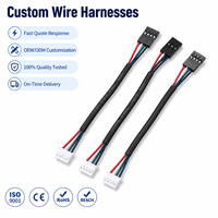 Câble de connexion personnalisé JST XH PH vers DuPont 2,54 mm, faisceau de câbles multi-âmes pour carte de capteur PCB