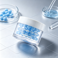 Crème Visage au Cuivre Peptidique Marque Privée OEM ODM Personnalisée GHK-CU Crème Capsule de Collagène Anti-Rides Crème Gel Perle Bleue