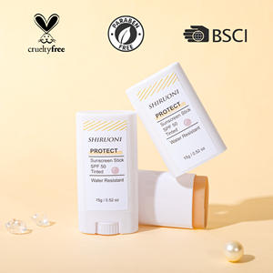 Bâton de crème solaire minéral teinté Spf 50 de protection solaire <span class=keywords><strong>anti</strong></span> <span class=keywords><strong>UV</strong></span> végétalien naturel portable OEM ODM - Product Image 1