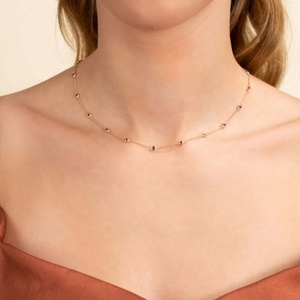 Collar Maimang Custom Elegance, Chapado en Oro de 18k, Plata de Ley 925, con Rubí, Piedra de Nacimiento de Julio, para Mujer - Product Image 2
