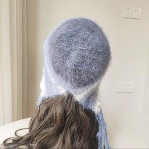 Gran oferta, suéter de ganchillo de invierno, sombrero de medusas para adultos a la moda, sombrero de medusas de ganchillo de Color puro - Product Image 3