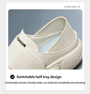 <span class=keywords><strong>Scarpe</strong></span> da Infermiera <span class=keywords><strong>Bianche</strong></span> per <span class=keywords><strong>Donna</strong></span>, Suola Morbida, Autunno Inverno, Vera Pelle, Antiscivolo, Leggere e Comode per Personale Medico - Product Image 4