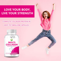 OEM ODM Multi Collagène Capsules Soutien Cheveux Sains Peau et Ongles Complément Alimentaire 5 Types de Collagène Capsules