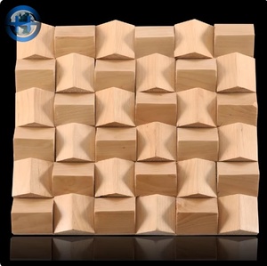 Panneaux muraux en bois 3D ignifuges, acoustiques, à texture bois, pour la décoration intérieure des bibliothèques publiques, des écoles et des auditoriums. - Product Image 4